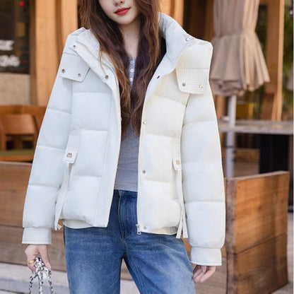 Damen Steppjacke Hochkragen Praktische Taschen Eveloria