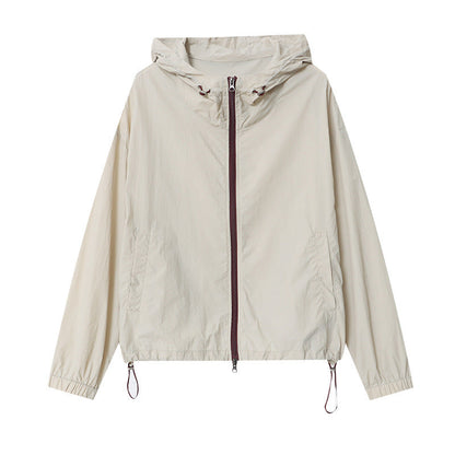 Damen Übergangsjacke Lässig Funktions-Taschen Verstellbarer Saum