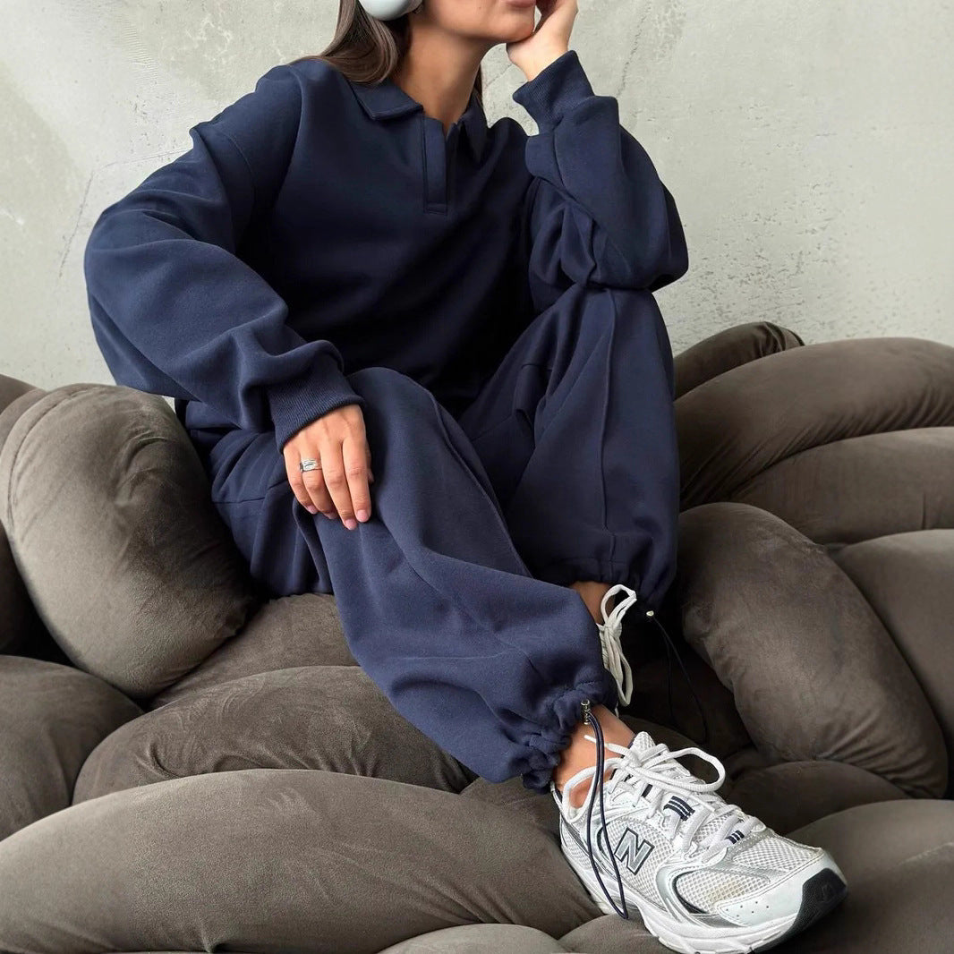 Damen Trainingsoverall Hochkragen Weites Design Eveloria