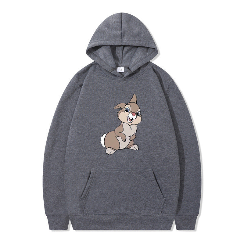 Damen Kapuzenpullover mit Hasen-Design und Kängurutaschen