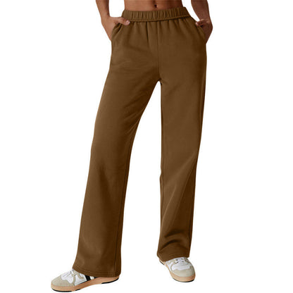 Damen Freizeithose Bequeme Passform Seitentaschen Eveloria