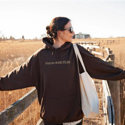Damen Hoodie Bequem Inspirierender Schriftzug Grau Eveloria - Eveloria