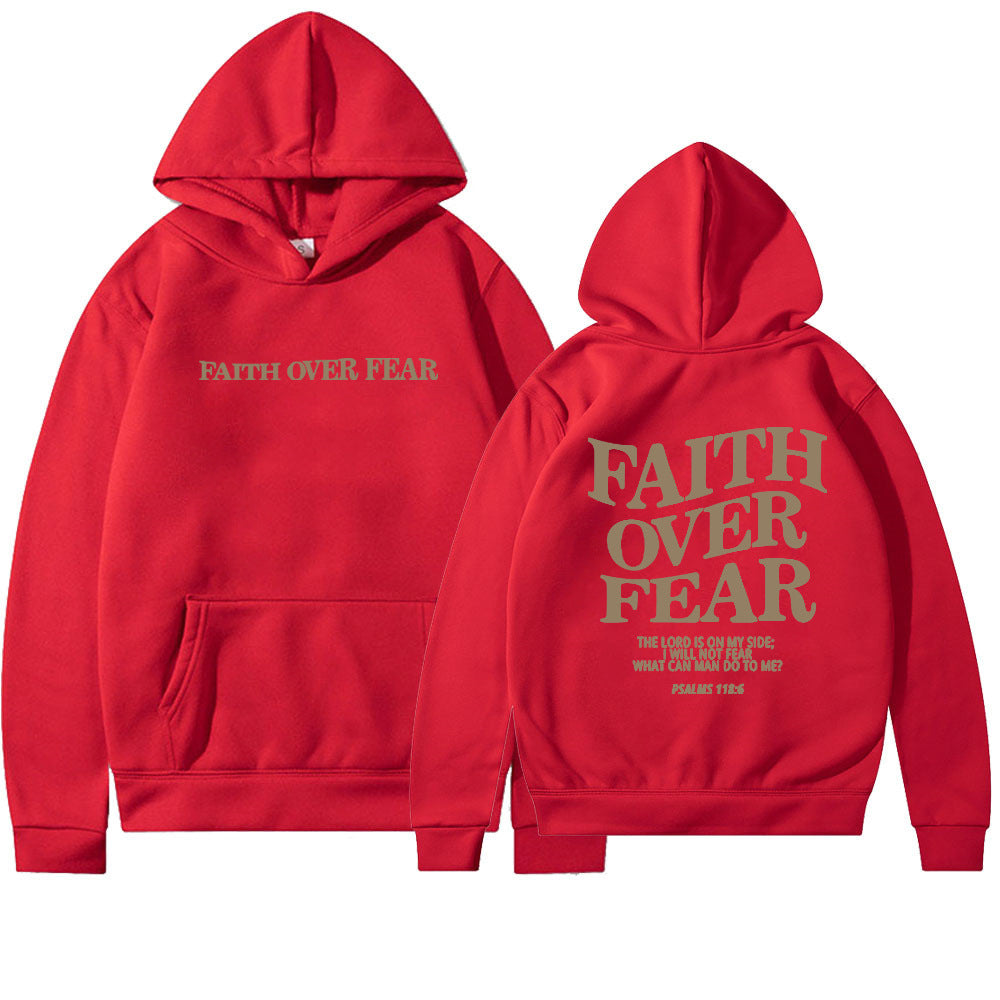 Damen Pullover mit Kapuze und Schriftzug aus hochwertigem Material