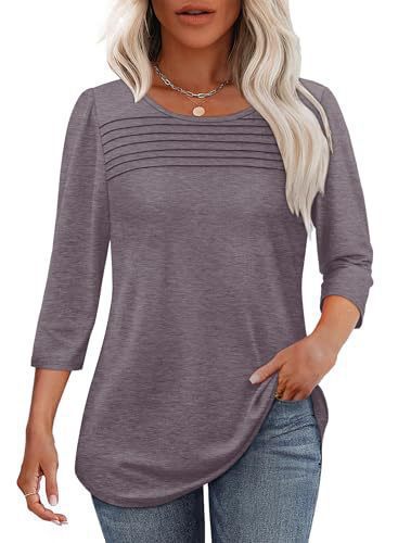 Damen Langarmshirt Plissee-Details Eveloria