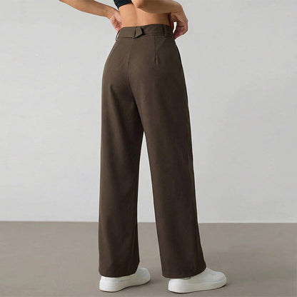 Damen Culotte Weit mit Gürtel und Taschen