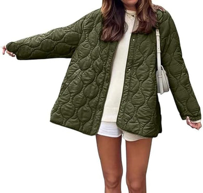Damen Übergangsjacke Gesteppt Moderner Schnitt Eveloria