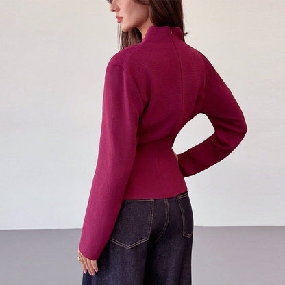 Damen Wickeloberteil Asymmetrischer Saum Eveloria
