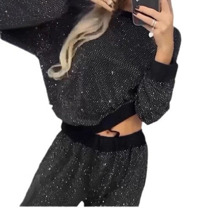 Damen Sport-Set Glitzernd Elastisch Eveloria
