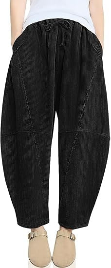 Damen High-Waist Freizeithose mit Kordelzug Eveloria