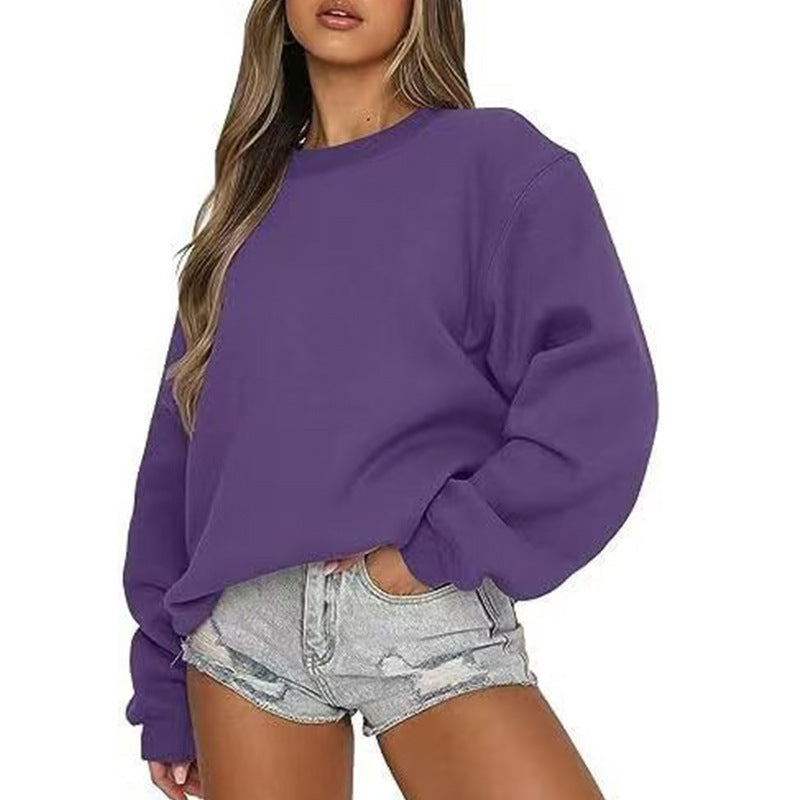 Damen Sweatshirt Lässiger Schnitt Voluminöse Ärmel Eveloria
