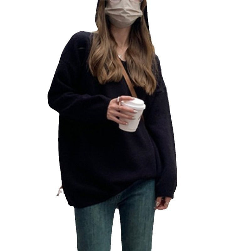 Damen Kapuzenpullover Lässig Weite Passform Elegantes Design