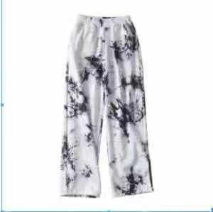Damen Jerseyhose Tiefe Taille Batikdesign