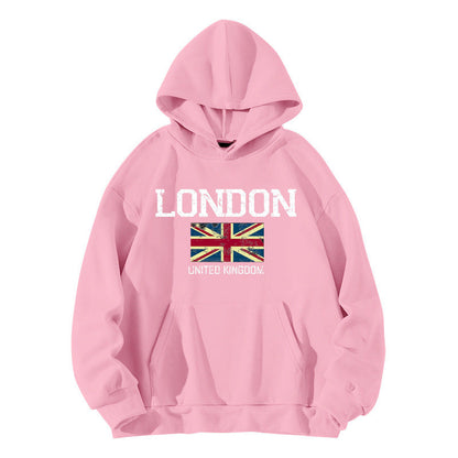 Damen Kapuzenpullover Urban Style Kängurutasche Gemütlich Grau