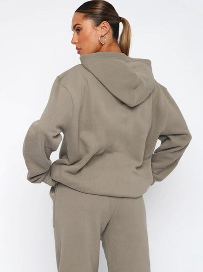 Damen Oversized Hoodie Jogger Set