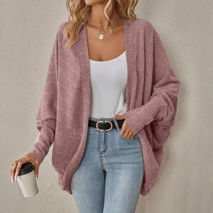 Damen Strickjacke Lässig mit Kurzärmeln locker Eveloria