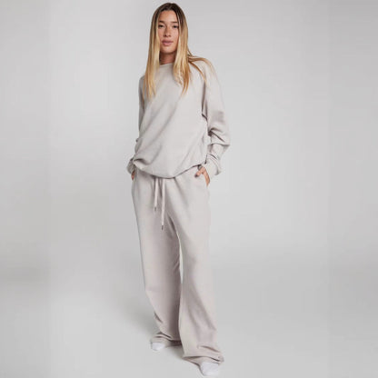 Damen Freizeit-Set Waffelstruktur Bequem Eveloria