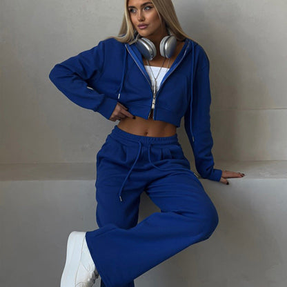 Damen Crop- Set mit High-Waist-Hosen Eveloria