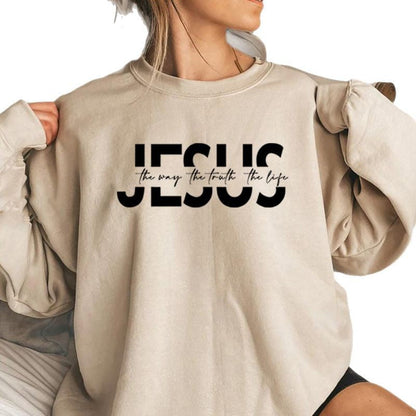 Damen Sweatshirt mit Spruch Hochwertiger Stoff Beige