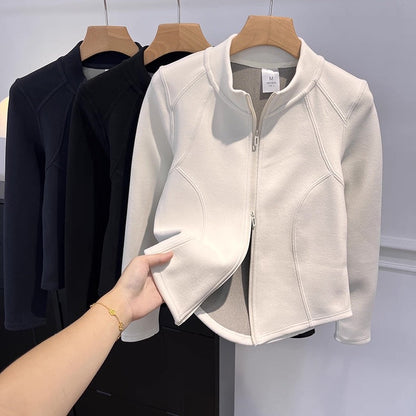 Damen Übergangsjacke Hochschließend Innentaschen Eveloria