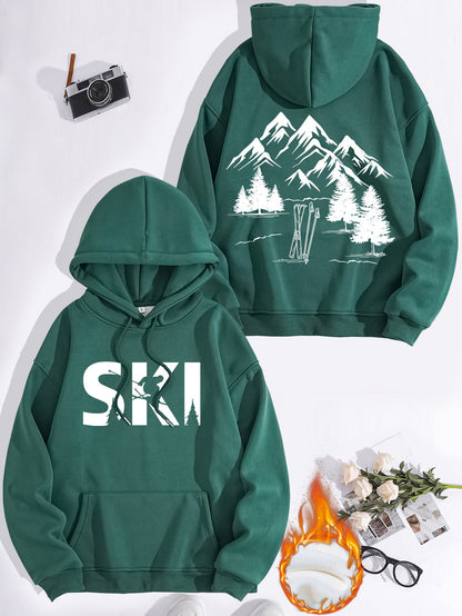 Damen Kapuzenpullover Ski-Design Gemütlich Eveloria