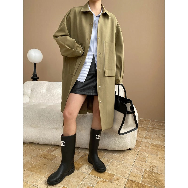 Damen Oversized-Jacke Modischer Schnitt Eveloria