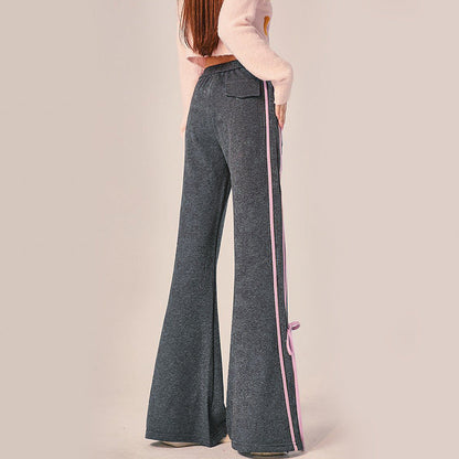 Damen Freizeitpants Weit mit Bindebändern