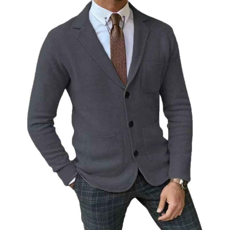 Eveloria Herren Strickjacke Elegantes Design Mit Taschen