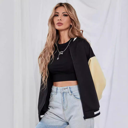Damen Sportjacke Lässiger Schnitt Trendfarben Eveloria