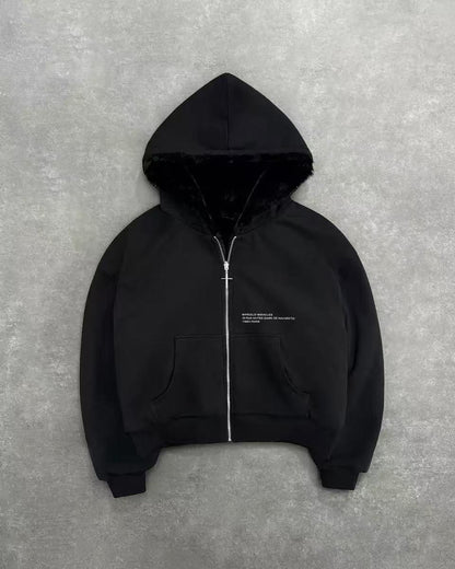 Damen Fleecejacke Tierdesign Wendefutter