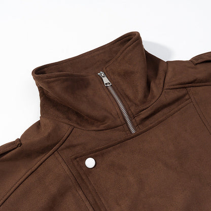 Damen Kurzjacke Urbaner Stil Hochkragen Eveloria