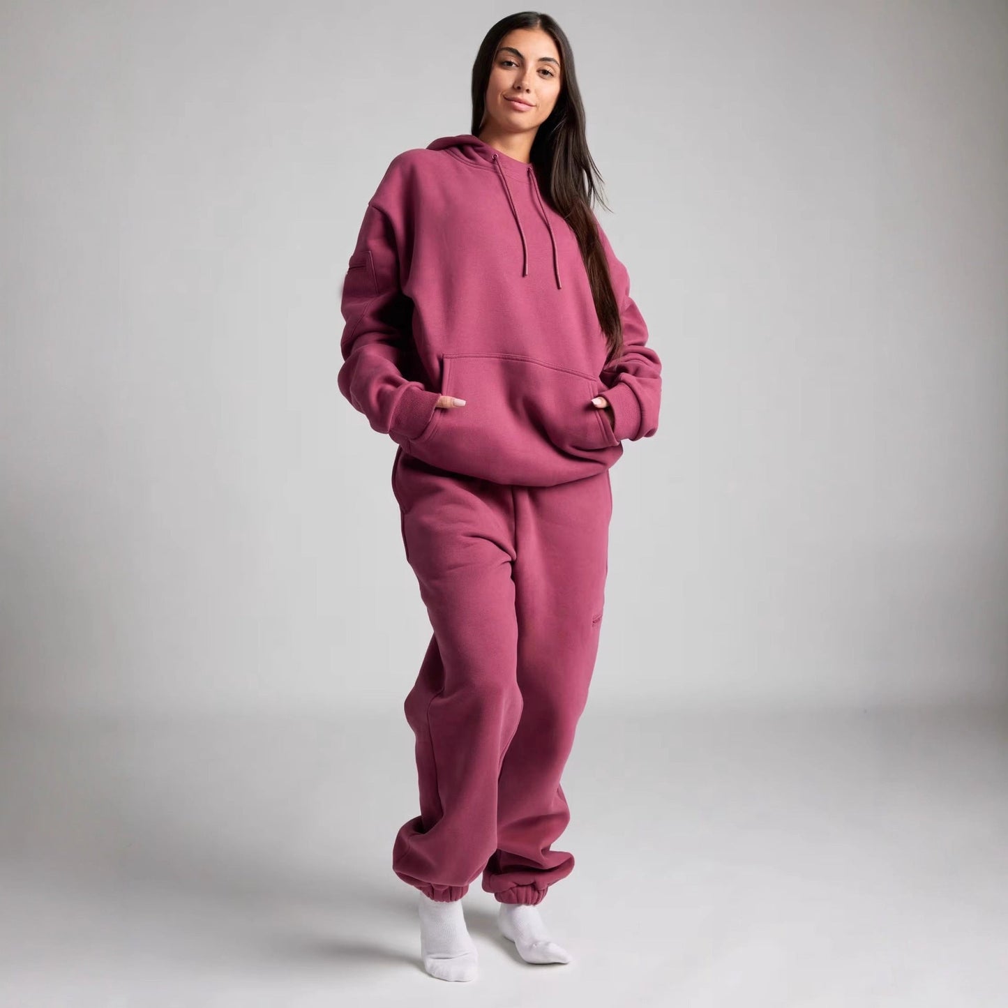 Damen Hoodie mit Schlafmaske aus Fleece Eveloria