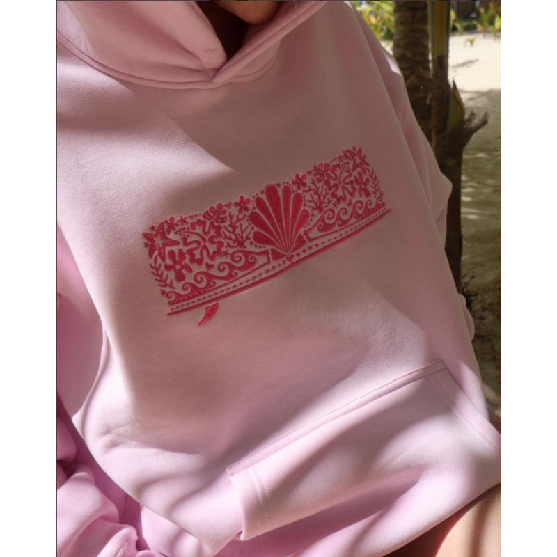 Damen Oversized Kapuzenpullover mit Grafik Bequem Eveloria
