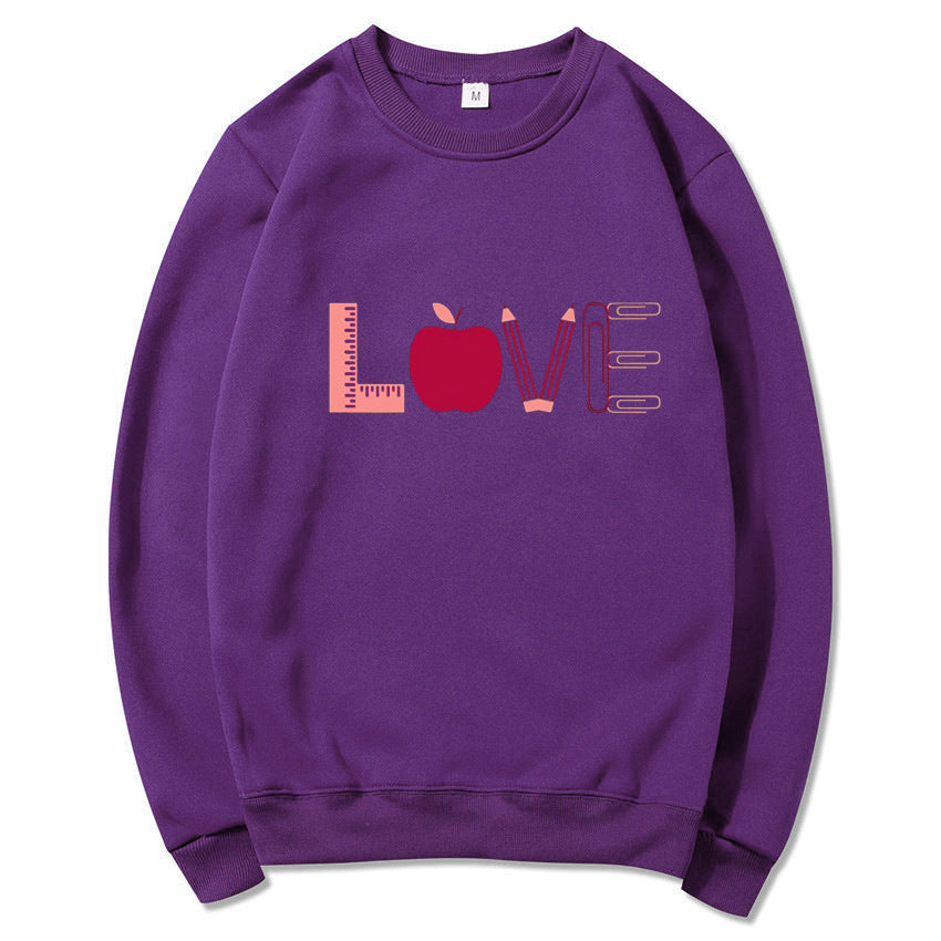 Damen Sweatshirt Love-Motiv Eveloria