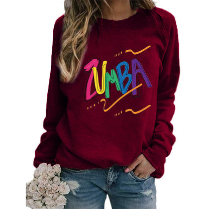 Damen Sweatshirt Modernes Zumba-Design Lässig Eveloria