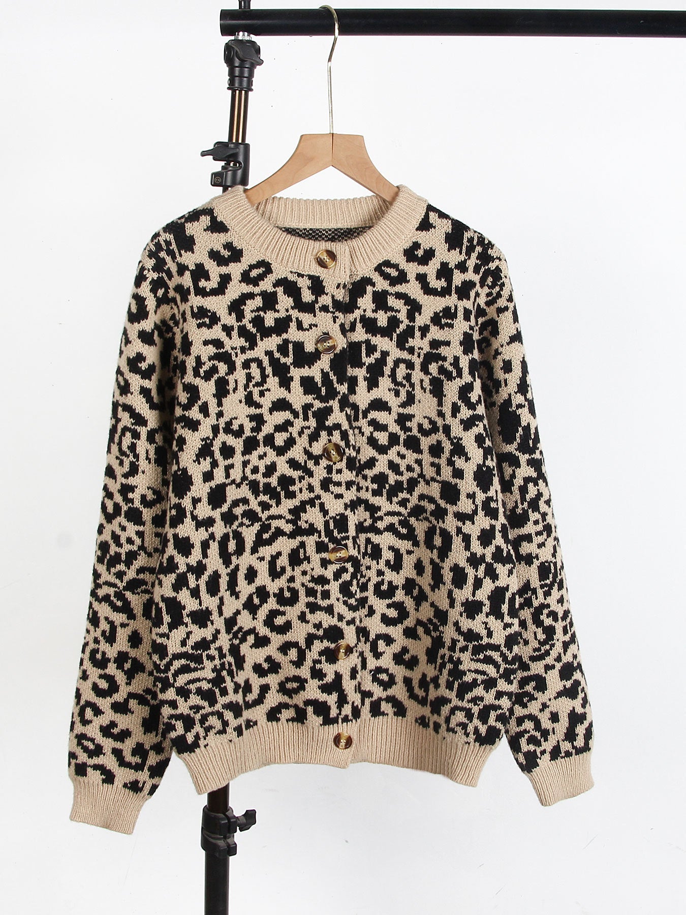 Damen Pullover Tierprint Lässig Eveloria