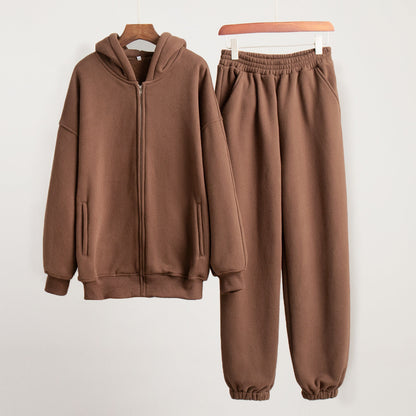 Damen Sportliche Hoodie Jogginghose Set Eveloria