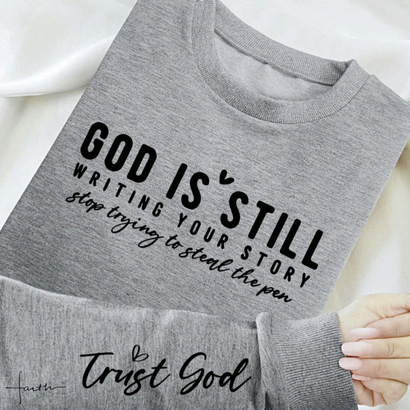 Damen Sweatshirt Weiches Material Inspirierender Schriftzug Eveloria