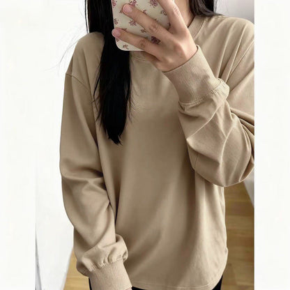 Damen Langarmshirt Bequem Lässig Eveloria - Eveloria