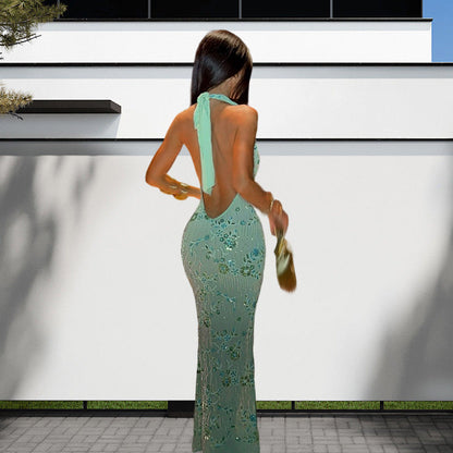 Damen Maxikleid Elegantes Design Florales Muster