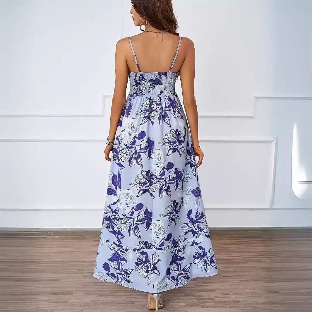 Damen Maxikleid Grafisches Muster Eveloria