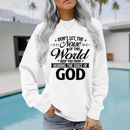 Damen Sweatshirt Bequem Mit Aufdruck Grau