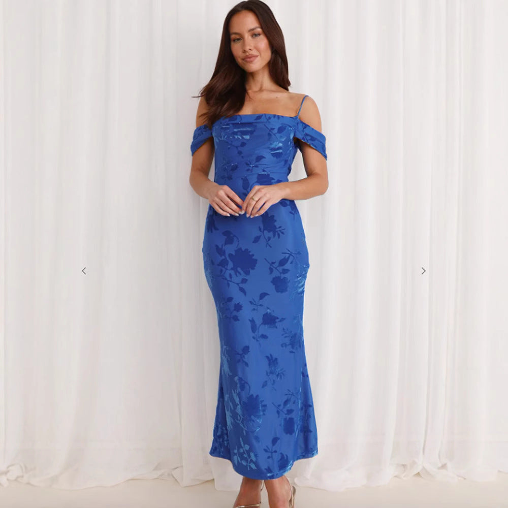 Damen Etuikleid mit floralem Design und Trägern