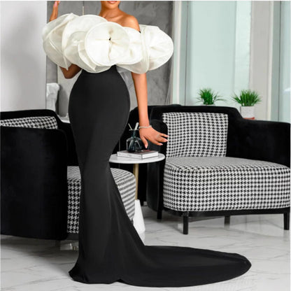 Damen Mermaid-Kleid Eveloria mit Statement-Oberteil