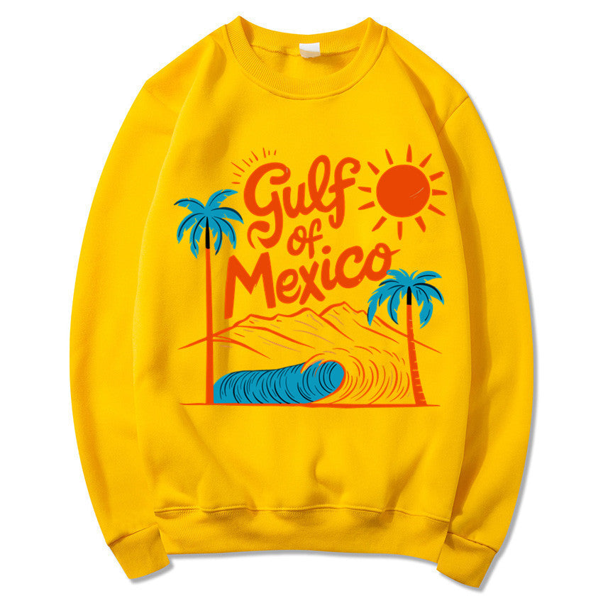 Damen Sweatshirt Maritimes Grafikdesign Lässiger Schnitt Grau