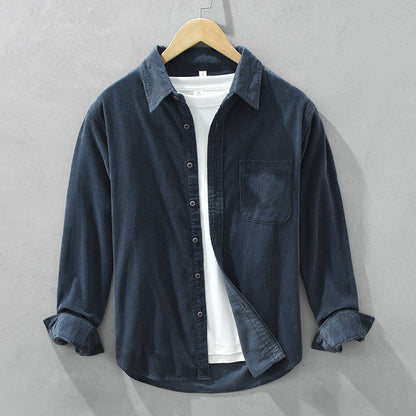 Herren Langarmhemd Cord