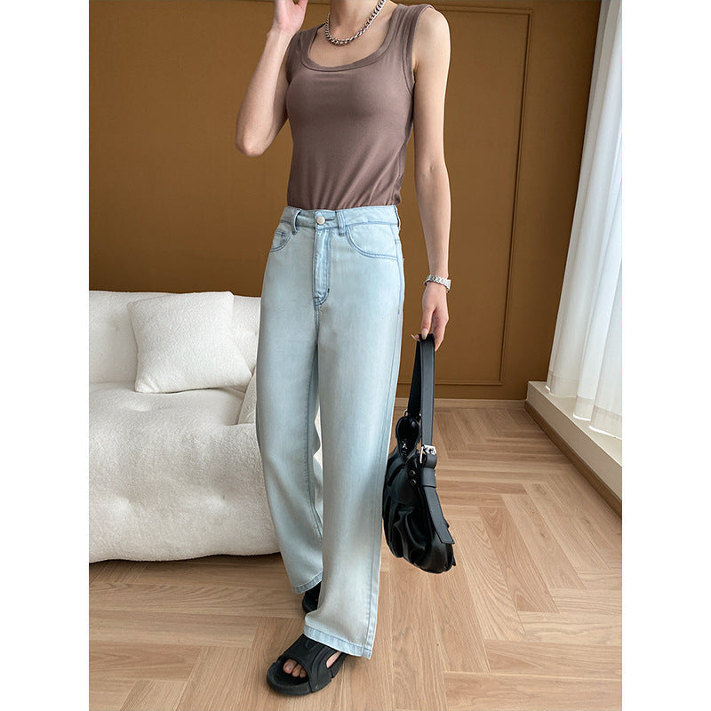 Damen High-Waist Jeans Weite Passform Nachhaltiges Denim
