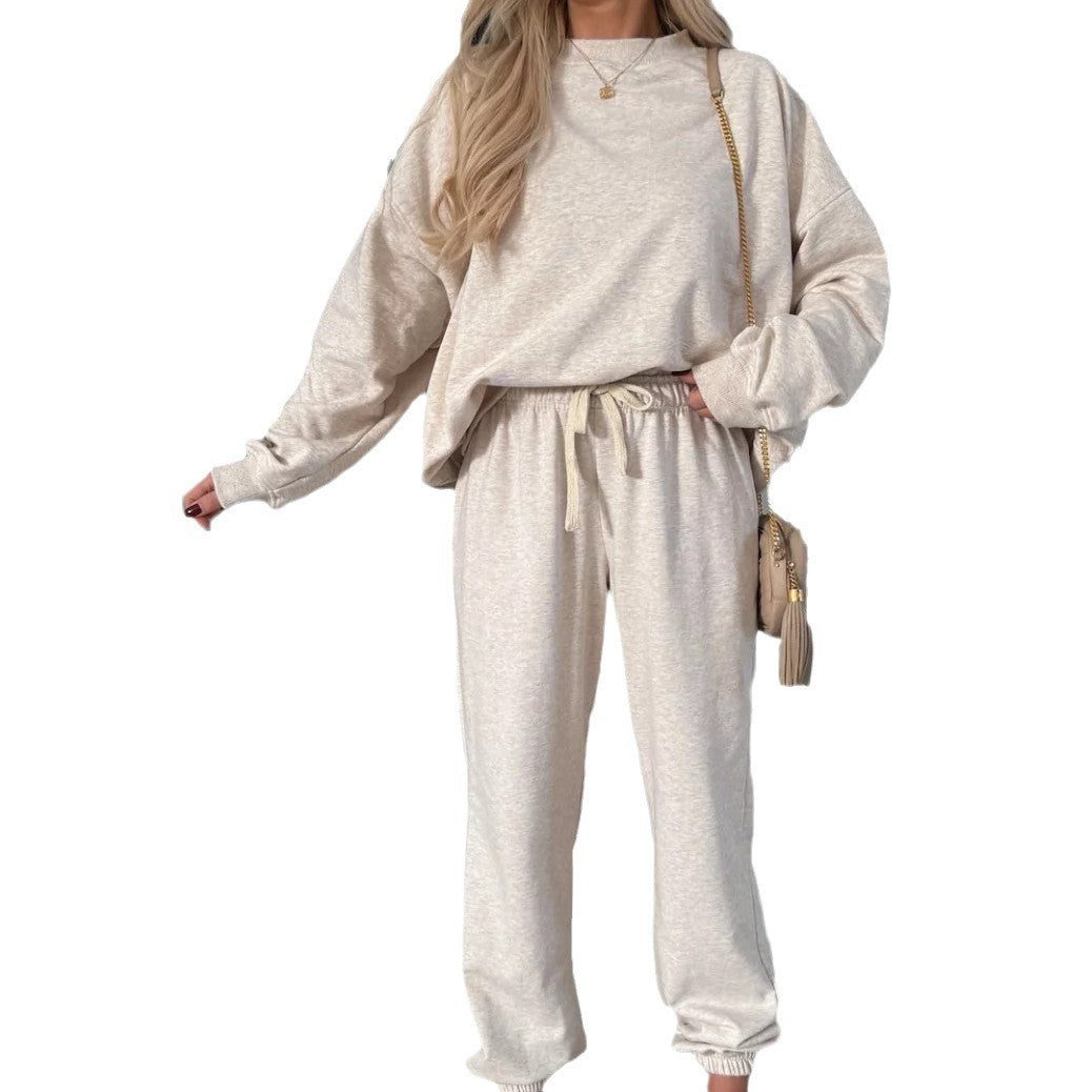 Damen Freizeit-Set Baumwollmix Elastischer Bund