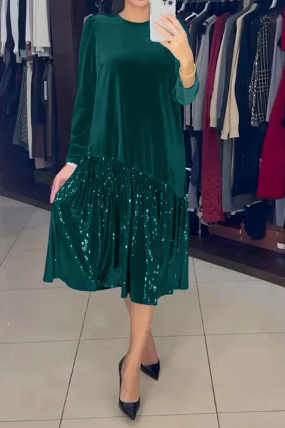Eveloria Damen Partykleid mit Funkelrock Weiches Oberteil