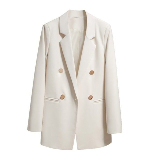 Damen Blazer Doppelter Knopfleiste Moderner Schnitt Eveloria