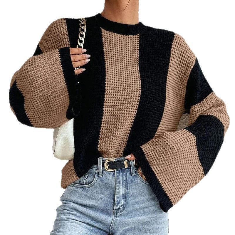 Damen Strickpullover Oversized Atmungsaktiv Eveloria
